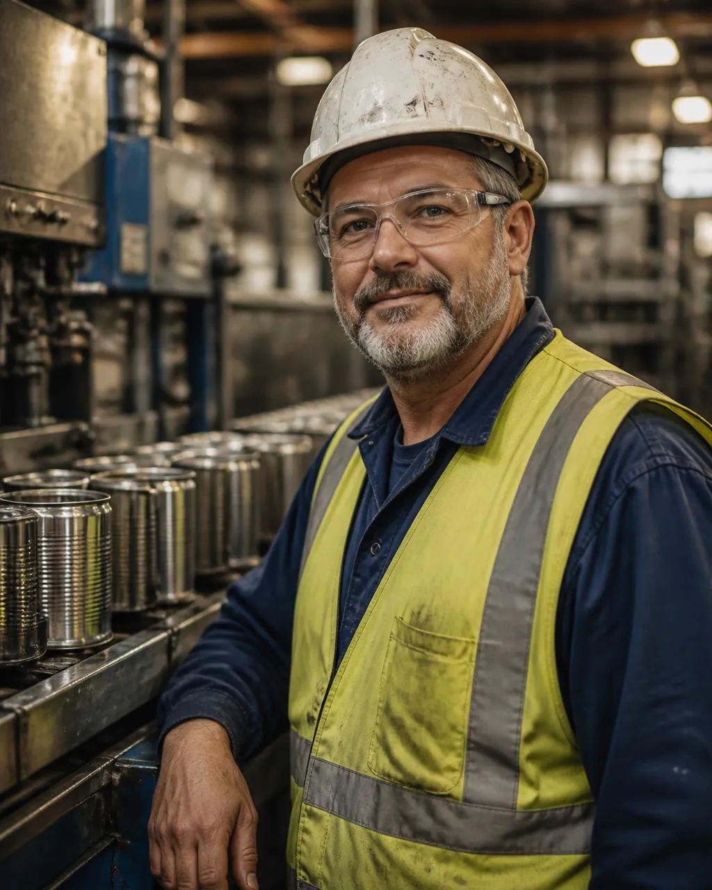 A rigid packaging manufacturing employee at work in California
