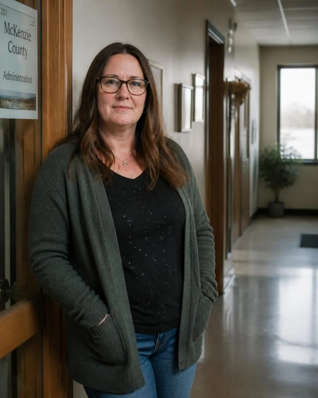 A public sector employee benefits trust employee at work in North Dakota